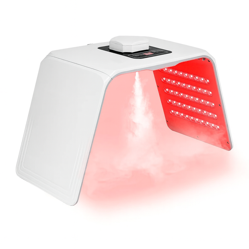 Foldable LED Photon Therapy Mask with Nano Spray